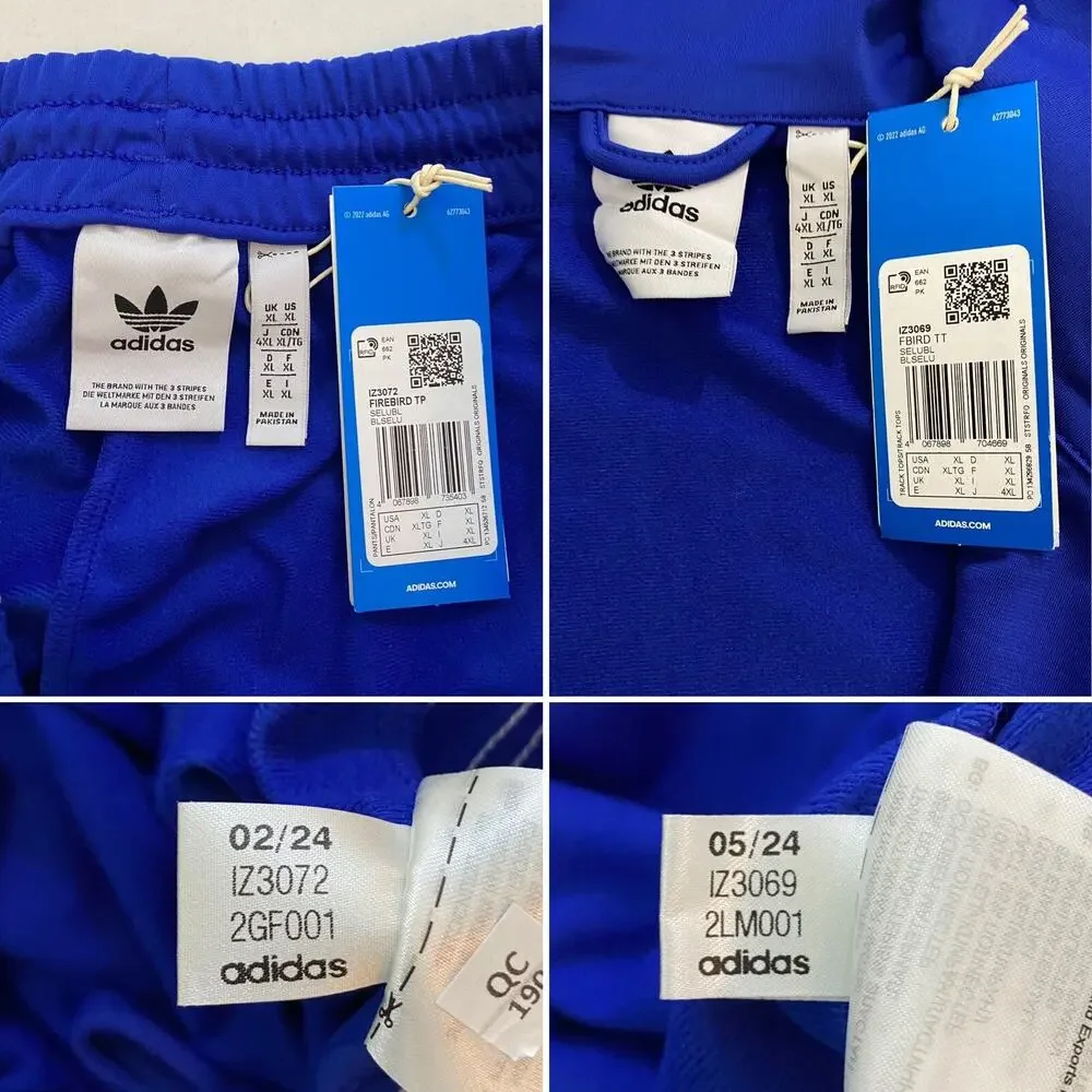 Adidas Originals Classics Firebird Tracksuit Semi Lucid Blue White Size XL